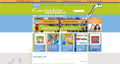 Desktop Screenshot of kontakte-musikverlag.de
